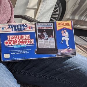 1992 Starting Lineup Headline Collection Nolan Ryan Texas Rangers 7th No Hitter